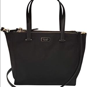 Kate Spade Medium Satchel Dawn (black) Nylon